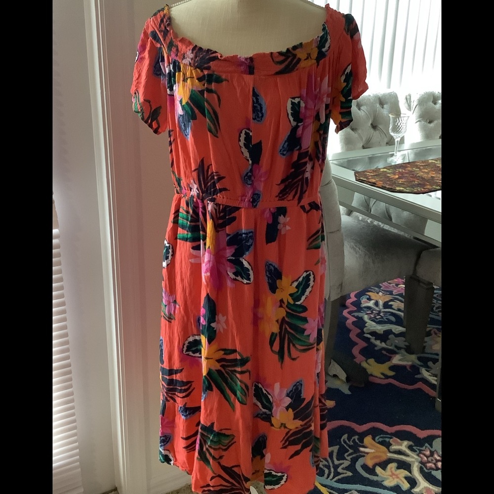 Off the shoulder floral dress